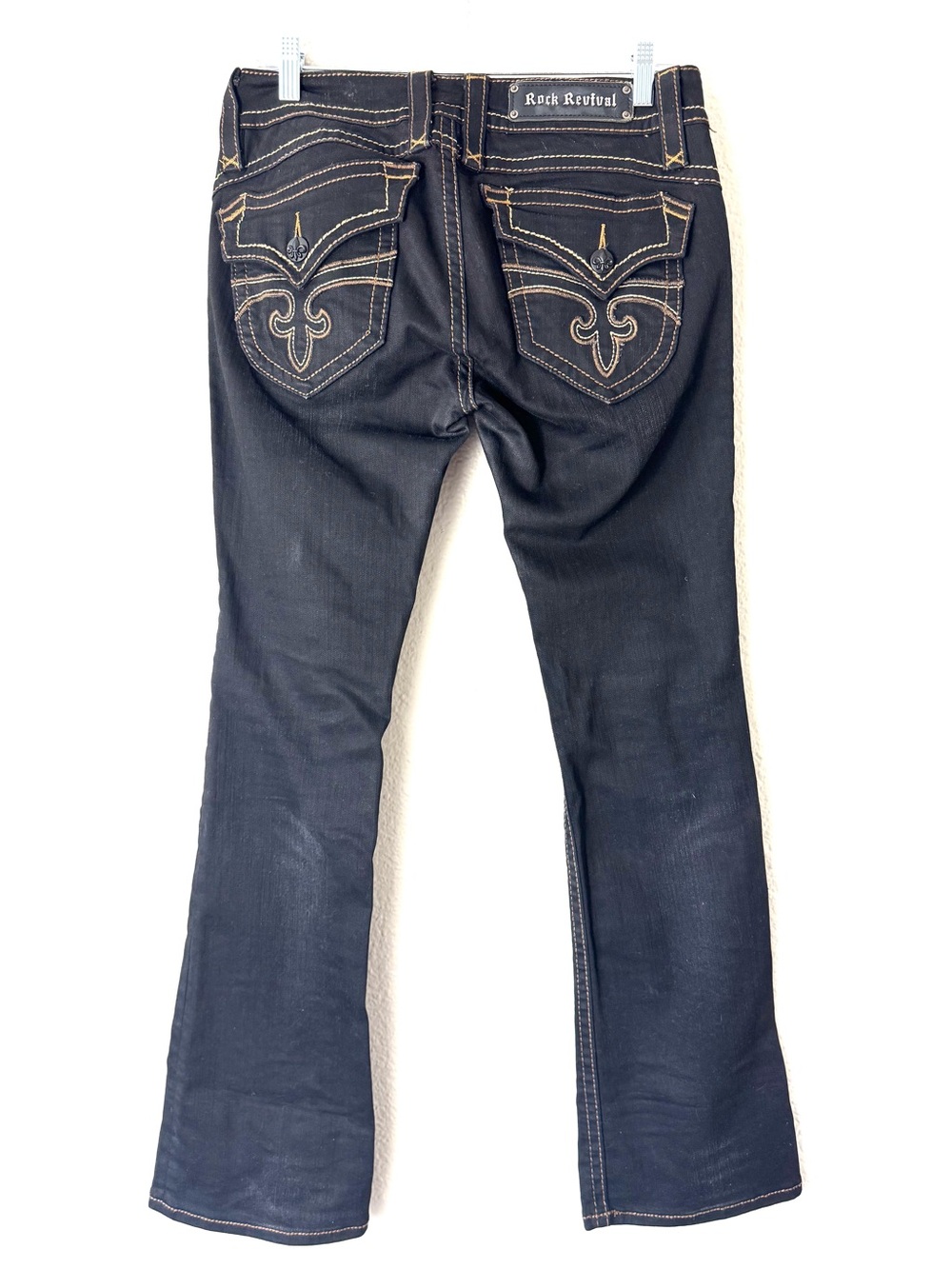 Rock Revival Black Patti Boot Cut Jeans Size 30